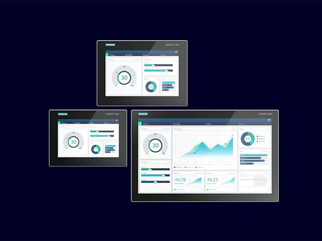 Ecosistema unificado de pantallas HMI Comfort Siemens